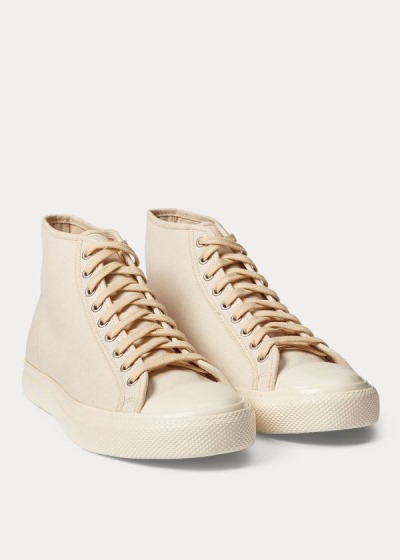 Ralph Lauren Mayport Lærred Sneakers Dame Danmark (PKIJN0781)